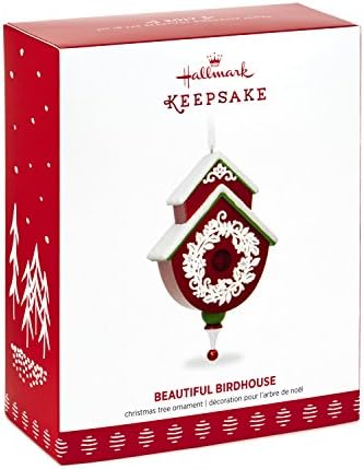 Hallmark 1795QX9365 Birdhouse יפה מספר 2 קישוטי חג המולד של Keepsake