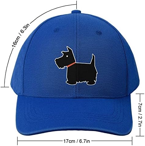 סקוטי טרייר כלב יוניסקס גרפי בייסבול כובע בציר מתכוונן שמש אבא כובע