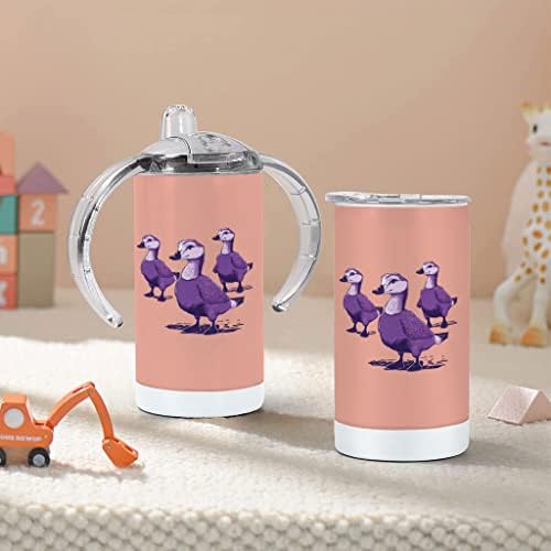 אווז הדפסת כוס קש - אמנות תינוק קש כוס-מצחיק קש כוס