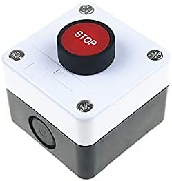 TWRQA אדום עצירה חירום כפתור תיבת בקרת HB2-B10 מתג עמיד למים תיבת עצירה כפתור 1 סגור בדרך כלל