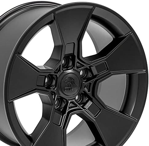 OE Wheels LLC 17 אינץ 'חישוקים מתאימים לחישוקים 17 אינץ' ג'יפ רנגלר, גלדיאטור DF02 סאטן גלגל שחור