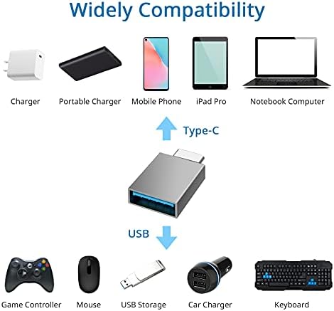 USB C ל- USB מתאם USB C זכר ל- USB 3.1 מתאם נקבה העברת נתונים במהירות גבוהה תואמת ל- IMAC 2021 iPad Pro, MacBook Air 2020, iPad Pro 2020,