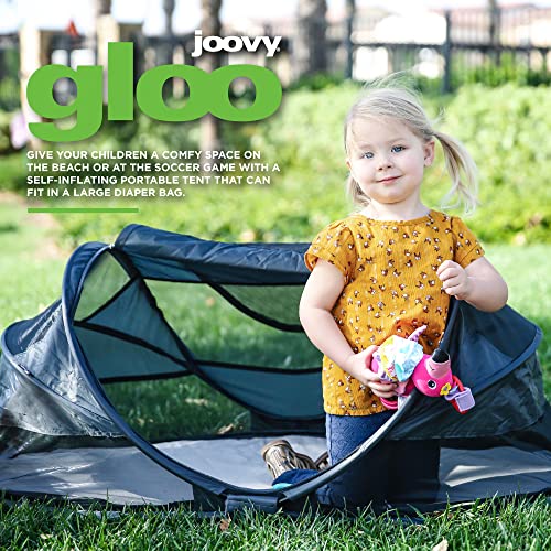אוהל נסיעות נייד של Jooby Gloo לילדים הכולל הגנה מפני השמש של UPF 50, הגדרת קופצים קלה, רשת אולטרה-אינדית אולטרה-אולטרה, כרית משופטת עצמית