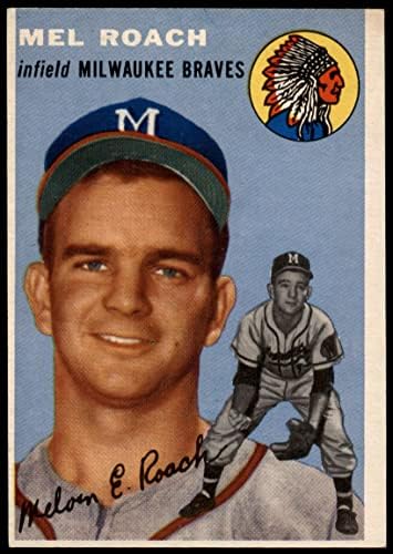 1954 Topps 181 Mel Roach Milwaukee Braves Ex Braves