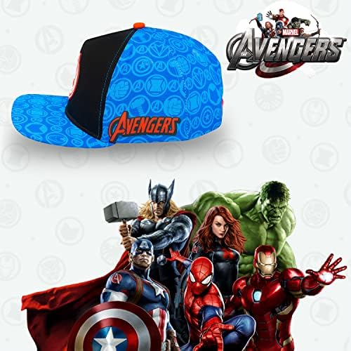 מארוול אגדות קפטן אמריקה, איש ברזל, נוקמי, האלק בייסבול כובע לבנים-נוקמי כובע נוער גילים 5-14