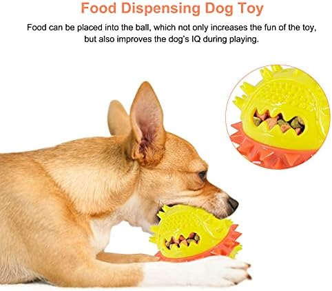 צעצוע לעיסה של כלב אוסר, צעצועי כוס טוחנים של צעצוע טוחני חיית מחמד, צעצוע כדורי גומי לניקוי שיניים עבור צעצוע של Dogdog Chew