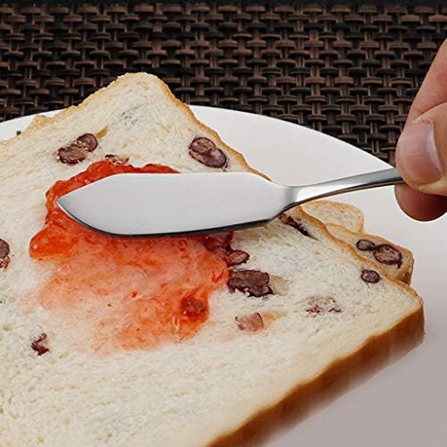 נאובאו חמאת סכין נירוסטה חמאת מפזר, 4 חבילה 5.7 אינץ ארוחת בוקר מתפשט עבור גבינה ותבלינים