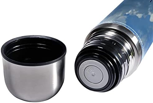 SDFSDFSD 17 גרם ואקום מבודד נירוסטה בקבוק מים ספורט קפה ספל ספל ספל עור מקורי עטוף BPA בחינם, מגדלור אור פורטלנד ראש