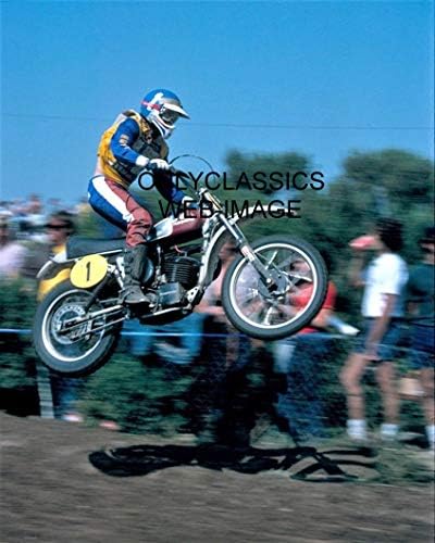 רקקלאסיקה 1974 הייקי מיקולה הוסקוורנה אלוף מרוצי אופנועים מוטוקרוס 8 על 10 תמונה