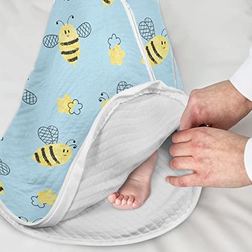 vvfelixl שק שינה לתינוקות שזה עתה נולדו - דבורים חמודות שמיכה לבישה לתינוק - שקי שינה מעבר חוטף לתינוק - חליפת שינה לפעוט 12-24 חודשים