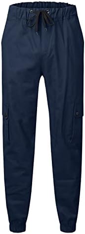 מכנסי Miashui Tech Mens Mens Mens אופנה פנאי ספורט ספורט צבע אחיד עניבת כיס מכנסיים מכנסיים מכנסיים קצרים